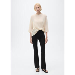Mango Black Flared Leggings - Size XL